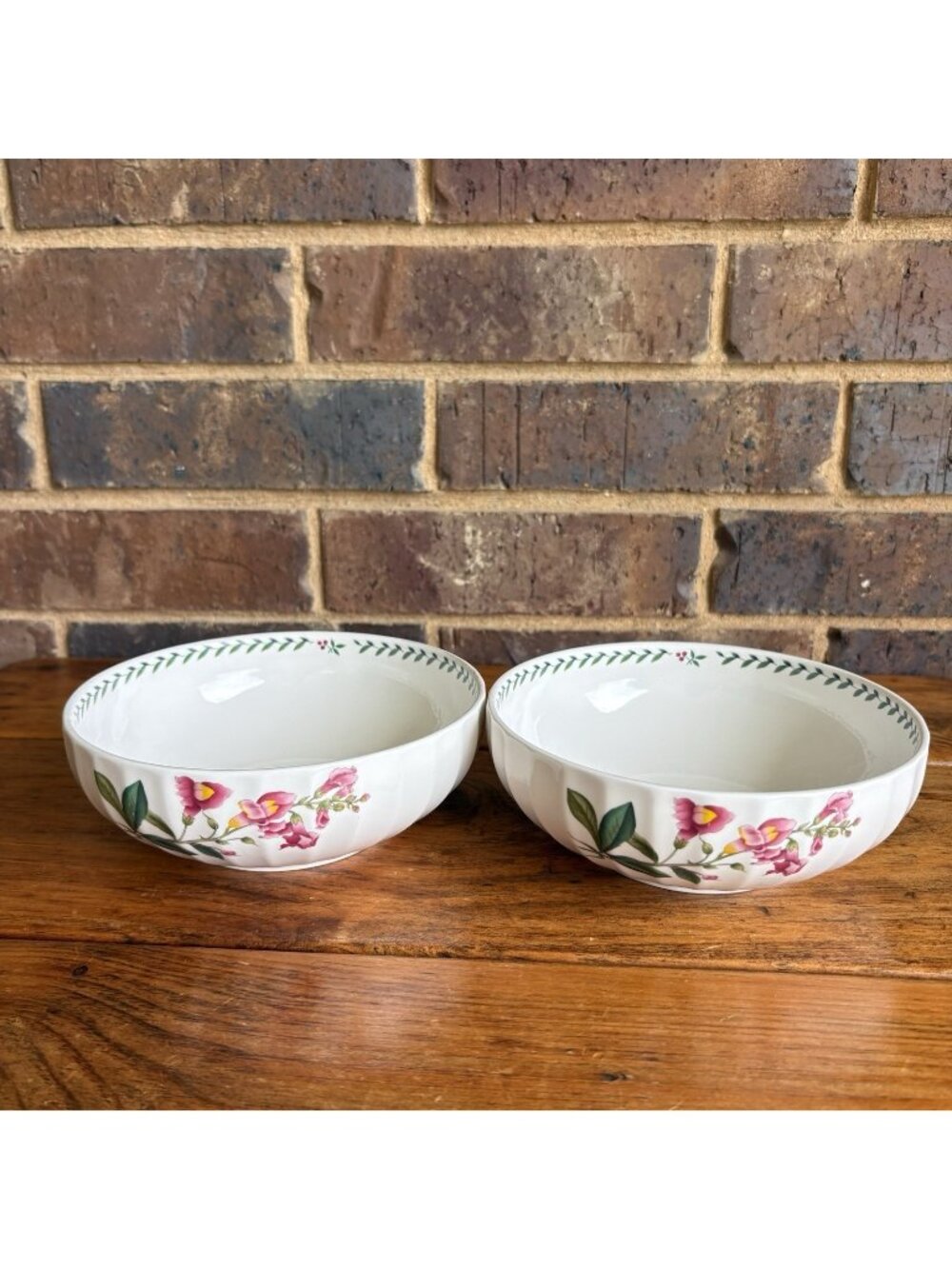 Mikasa Summer Symphony Set Of 2 Soup Cereal Bowls 6.5” Diameter